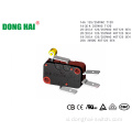 Electric Micro Switch ngắn kim loại bản lề đòn bẩy